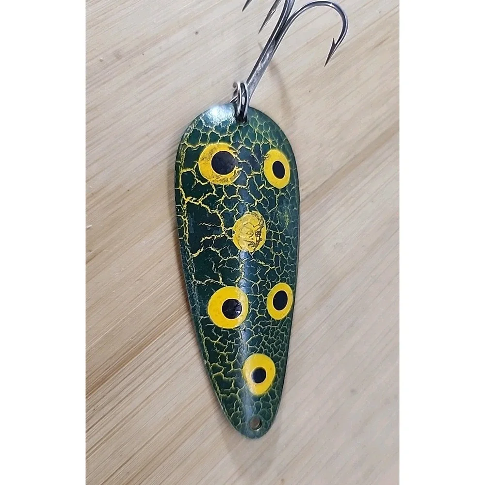 Vintage‎ Eppinger Dardevle IMP Spoon Green Yellow